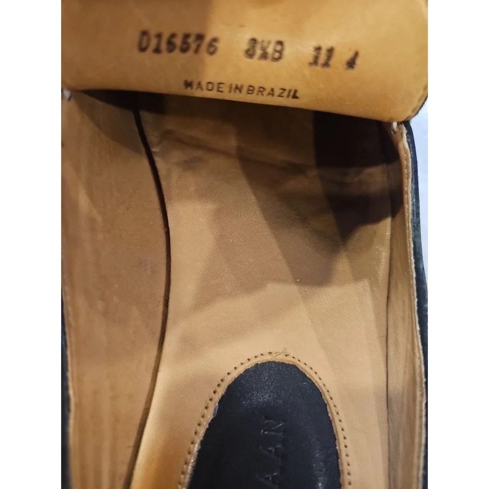 Cole Haan Women Sz 8.5B Patent Leather Black Mule Loafers‎ Career #441